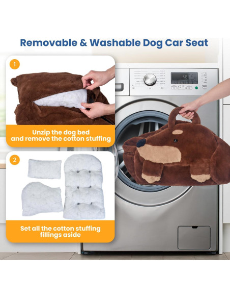 Asiento de Coche para Perros Pequeños BurgeonNest 56x54cm