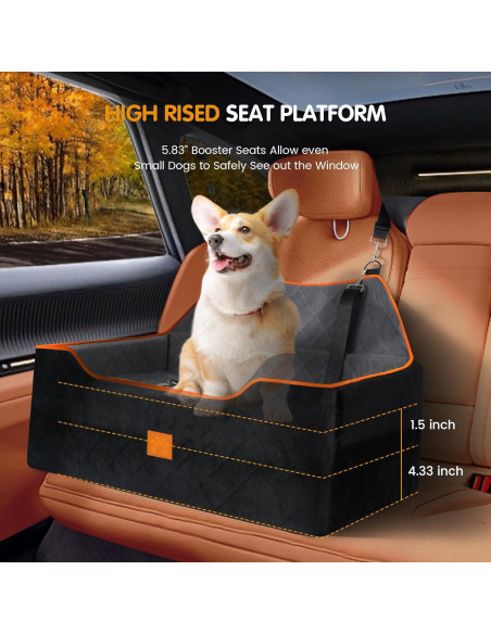 Asiento Elevador para Perros Rykostex Grande 75x51cm Naranja