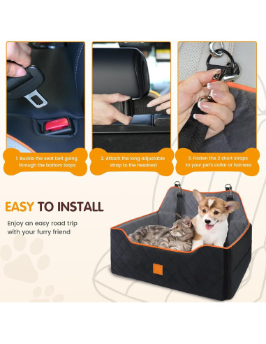 Asiento Elevador para Perros Rykostex Grande 75x51cm Naranja