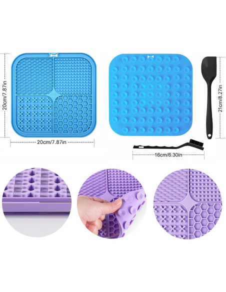 Alfombrilla de Lamer Ausin 20cm para Perros y Gatos 4Pack