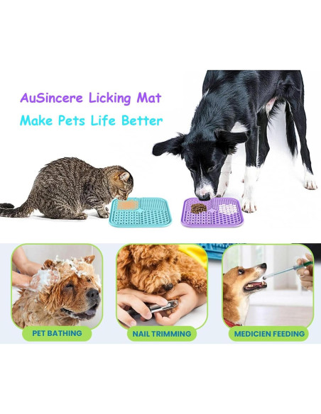 Alfombrilla de Lamer Ausin 20cm para Perros y Gatos 4Pack