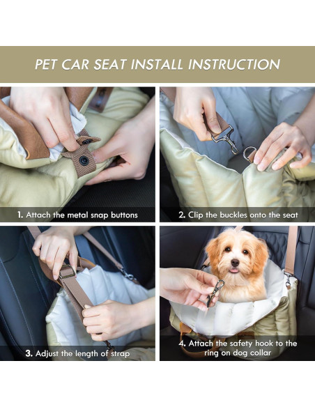 Asiento de Coche para Perros ClevaHome 3 en 1 hasta 4.5kg