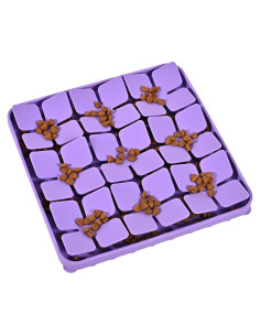 Alfombra de Olfateo de Silicona OurMiao 20.5cm Púrpura