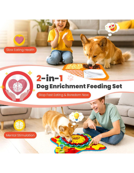 Juego de Alfombra de Olfato y Lamer Petcare 48x48 cm