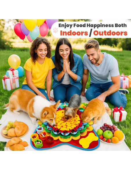 Juego de Alfombra de Olfato y Lamer Petcare 48x48 cm