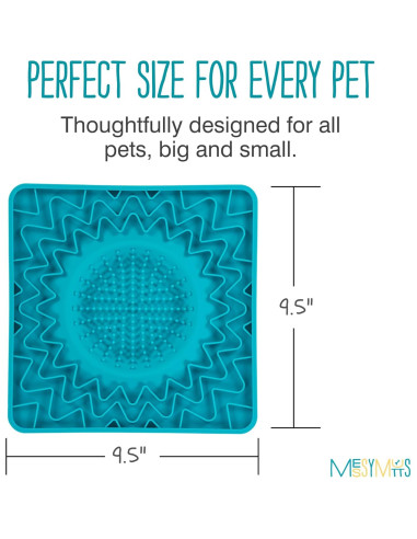 Tapete de Silicona Terapéutico Messy Mutts 24.1 cm para Perros y Gatos