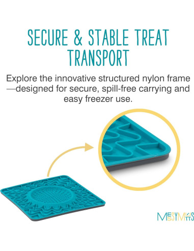 Tapete de Silicona Terapéutico Messy Mutts 24.1 cm para Perros y Gatos