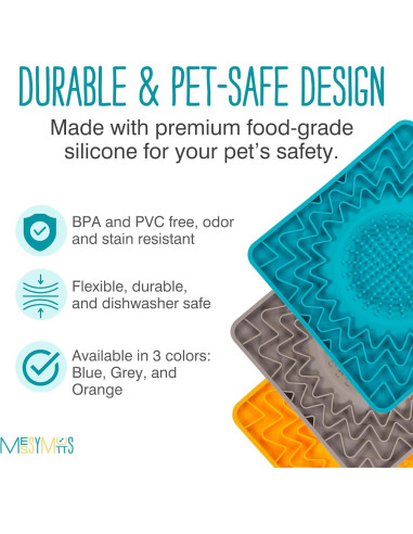 Tapete de Silicona Terapéutico Messy Mutts 24.1 cm para Perros y Gatos