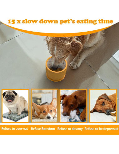 Cuenco de Alimentación Lenta Femont de Silicona 11x9.5cm