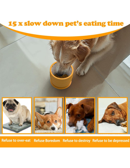 Cuenco de Alimentación Lenta Femont de Silicona 11x9.5cm