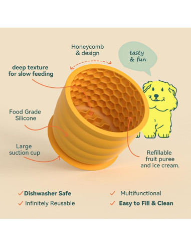 Cuenco de Alimentación Lenta Femont de Silicona 11x9.5cm