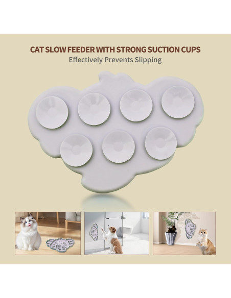 Tazón de Alimentación Lenta Silicona ZOURYNUA 0.8 Taza Gris