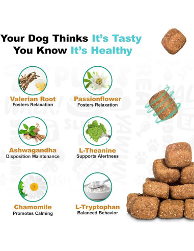 Masticables Calmantes Doggie Dailies Mantequilla de Maní 225g