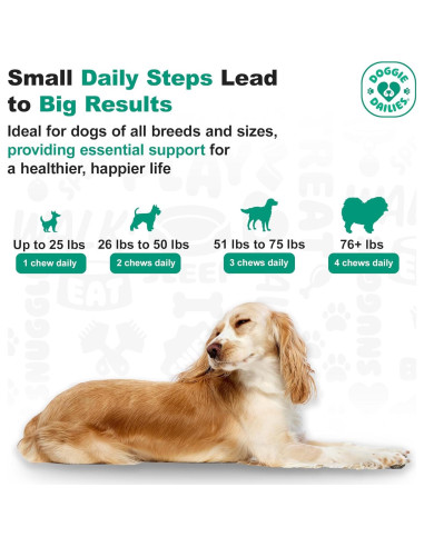 Masticables Calmantes Doggie Dailies Mantequilla de Maní 225g