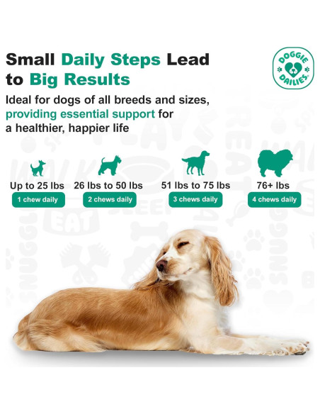 Masticables Calmantes Doggie Dailies Mantequilla de Maní 225g