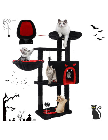 Árbol Gótico para Gatos Yungaspy 102.87 cm con Rascador