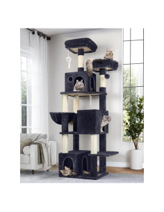 Árbol para Gatos Globlazer F71 180 cm Multi-Nivel Gris Oscuro