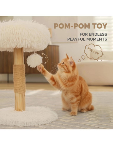 Árbol para Gatos Pathosio Pequeño - Torre Rascador Compacta 53cm