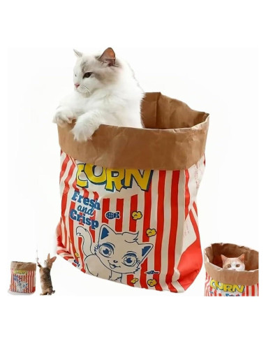 Juguete Interactivo para Gatos HYMOZURA Cueva Plegable 75.2x35 cm