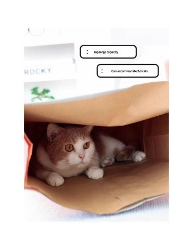 Juguete Interactivo para Gatos HYMOZURA Cueva Plegable 75.2x35 cm