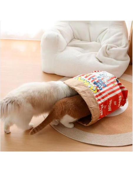 Juguete Interactivo para Gatos HYMOZURA Cueva Plegable 75.2x35 cm