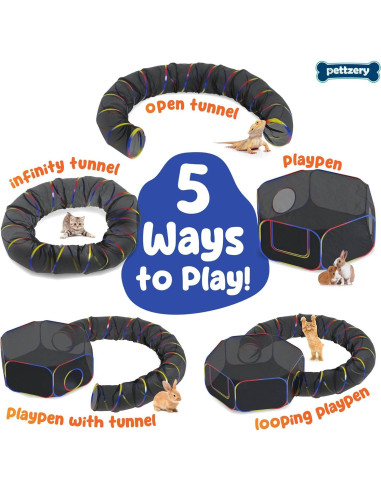 Recinto para Gatos al Aire Libre Paettzery 119x119cm Portátil