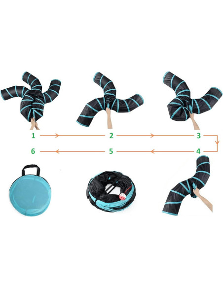 Túneles Interactivos para Gatos Aolowewin Tipo S 50.8cm