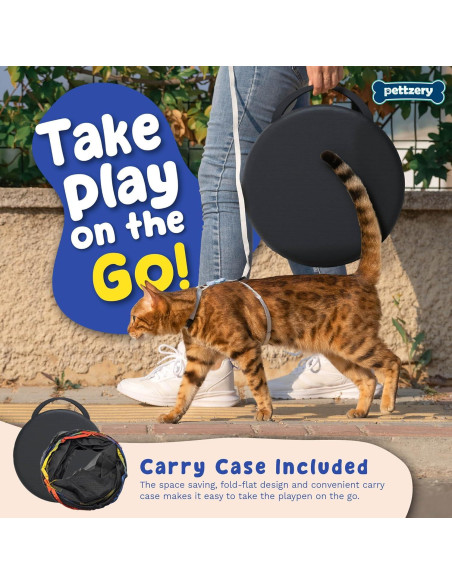 Recinto para Gatos al Aire Libre Paettzery 119x119cm Portátil