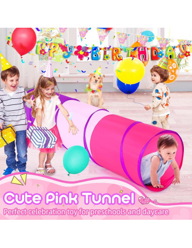 Túnel de Juego Colorido para Niños y Mascotas 1.83 m