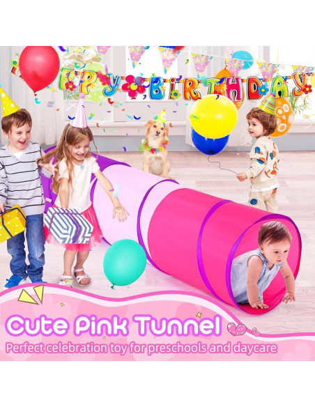 Túnel de Juego Colorido para Niños y Mascotas 1.83 m