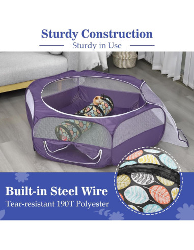 Túnel para Mascotas Pequeñas Pawaboo 60cm con Campana y Bolas