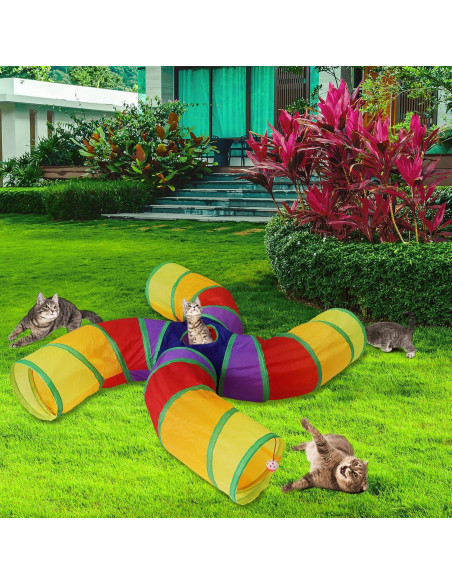 Túnel para Gatos Bemodst Grande en Forma de S - 4 Vías