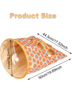 Túnel plegable para gatos LIFTATAPA con ratón y pelotas 2