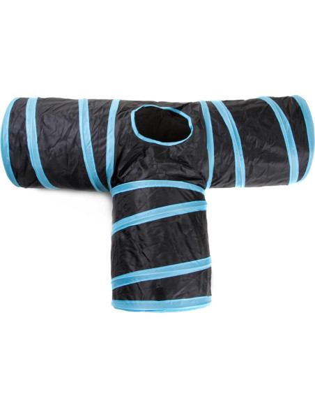 Túnel de Gato Plegable SRM 3 Vías con Bola de Juguete