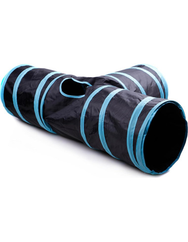 Túnel de Gato Plegable SRM 3 Vías con Bola de Juguete