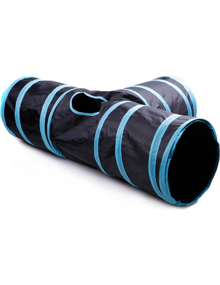 Túnel de Gato Plegable SRM 3 Vías con Bola de Juguete