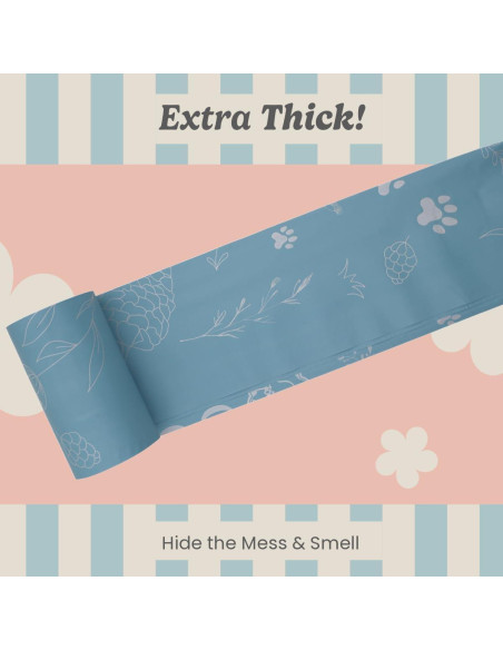 Bolsas de Excremento Peony Celeste 120 Unidades Azul 22.86x33.02 cm