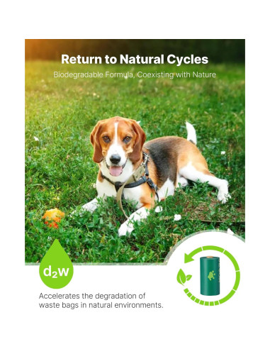 Bolsas de Excremento de Perro VEVOR 270 Cuentas 33x23cm Biodegradables