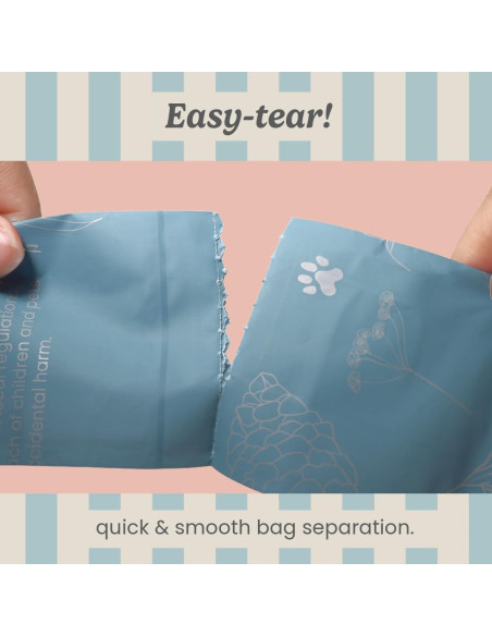 Bolsas de Excremento Peony Celeste 120 Unidades Azul 22.86x33.02 cm