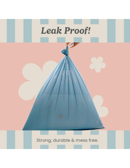 Bolsas de Excremento Peony Celeste 120 Unidades Azul 22.86x33.02 cm