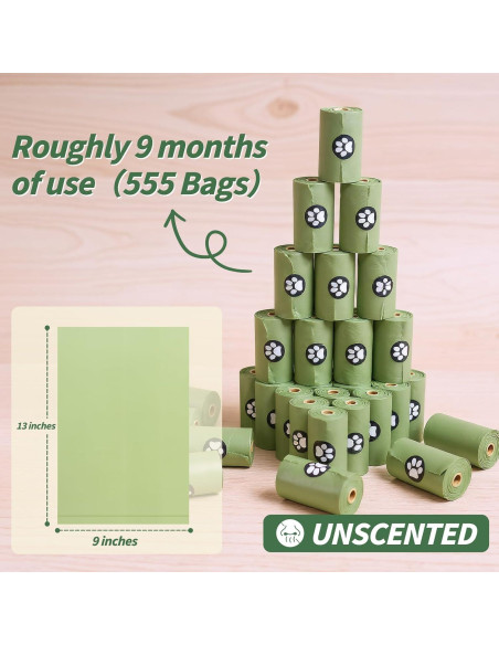 Bolsas de Desechos para Perro Summark 555 Unidades a Prueba de Fugas