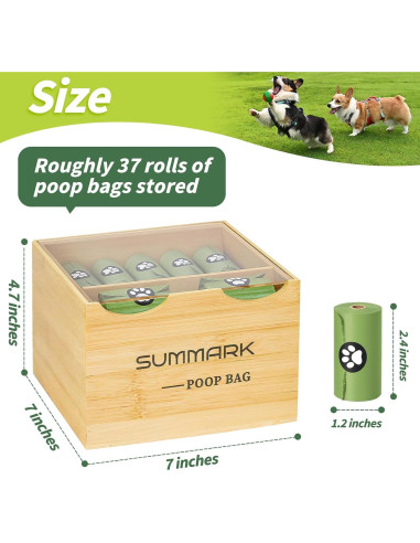 Bolsas de Desechos para Perro Summark 555 Unidades a Prueba de Fugas