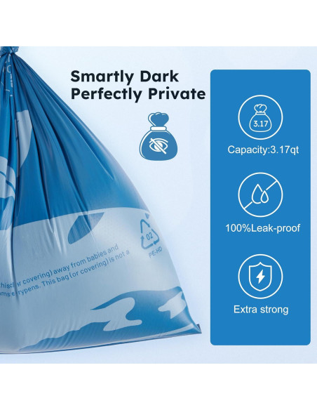 Bolsas de Excremento para Perro ZOMISIA 105 Contador Lavanda