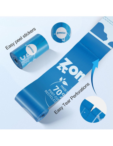 Bolsas de Excremento para Perro ZOMISIA 105 Contador Lavanda