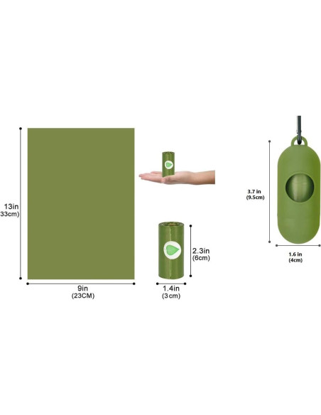 Bolsas de Excremento de Perro Shuheng Biodegradables 360 Unidades