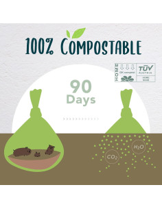 Bolsas de Excremento Compostables Moonygreen 240 Unidades 2