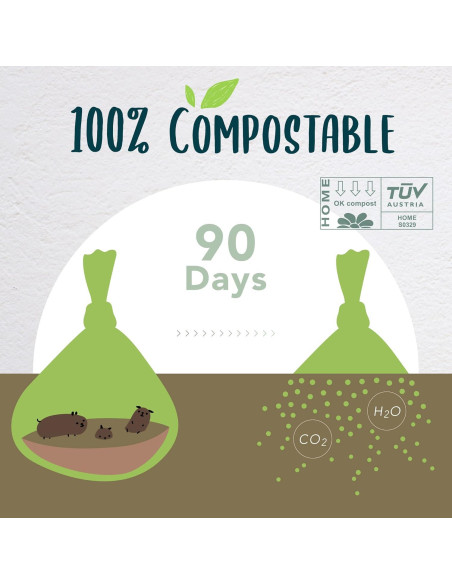 Bolsas de Excremento Compostables Moonygreen 240 Unidades