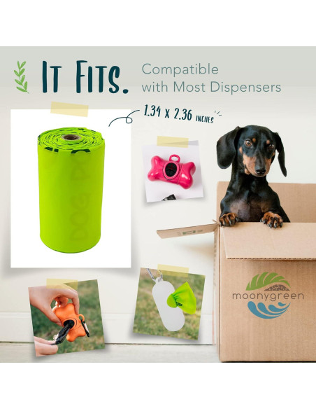 Bolsas de Excremento Compostables Moonygreen 240 Unidades