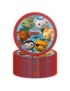 Set de 20 Platos de Papel Octonauts Mighty Mojo 22.86 cm