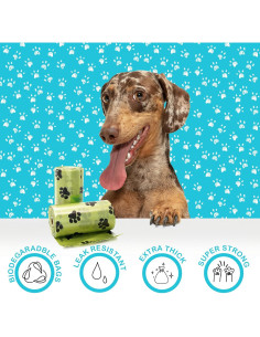 Bolsas de Poop Biodegradables Poop Bandit 120 Unidades Ecológicas 2